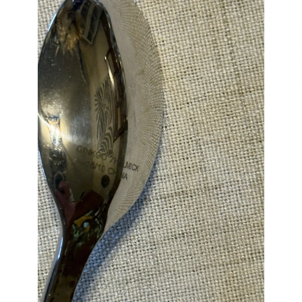 Ginkgo Helmick Hammered 18/10 Stainless Steel Flatware Set - High Quality 30 Pc